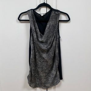 "Halogen" Black Sleeveless Blouse